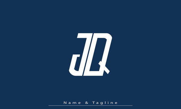 Alphabet letters Initials Monogram logo JQ , QJ