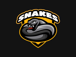 Snake Venom Reptile Logo Illustration