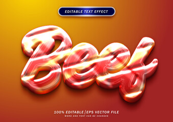 Poster - Beef text style effect editable