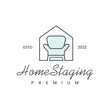 Home staging Property design logo,home interior,sofa,Furniture Maintenance Vector Template
