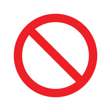 Red Prohibition Sign