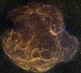Wall Mural - the spaghetti nebula. simeis 147 supernova remnant. elements of this image were furnished by nasa.
