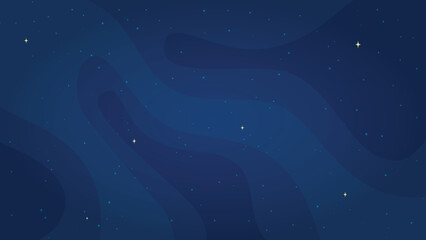 blue star systems background vector illustration. cartoon style star systems light graphic on dark b