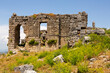 Roman Baths of Sillyon acropolis. Ancient remains near town of Serik, Antalya Province, Turkey.