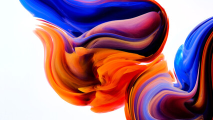 Wall Mural - Color abstract illustration made of purple colored oil paint on background, Luxury abstract for a mobile screen concept, phone desktop and wallpaper, background,