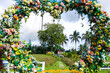 Beautiful flower garden at Quezon Province, Philippines
