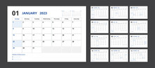 2023 Calendar Planner Set For Template Corporate Design Week Start On Sunday.