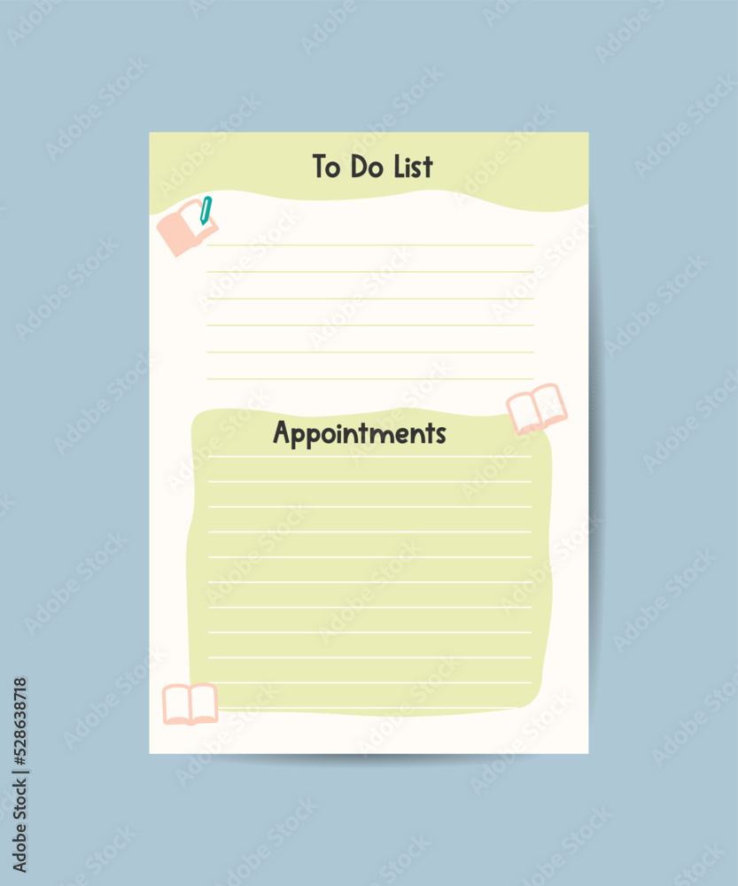 To do planner template Daily check list Organizer and schedule with ...