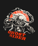 Fototapeta Sawanna - Vector Ghost Rider