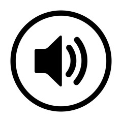 speaker sound icon symbol sign with transparent background PNG