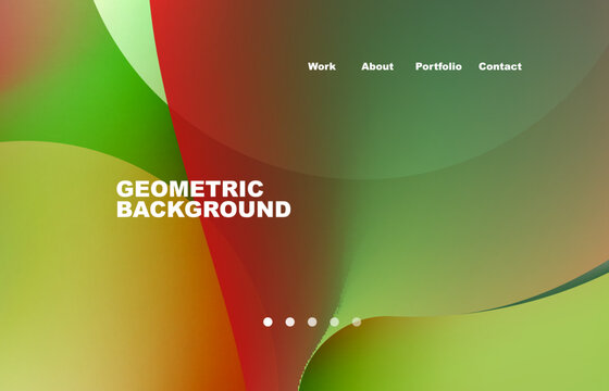 Abstract liquid background for your landing page design. Web page for website or mobile app wallpaper