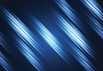 Poster - Abstract technology background with glowing lines, neon stripes. Vector illustration