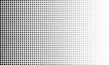 Halftone Square Dots. Checkered Halftone Pattern. Abstract Squares Background.