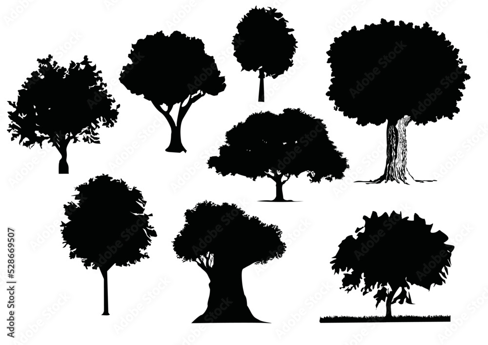 Vector de Stock Oak Tree Design, Oak Tree Vectors, Oak Tree Cut files ...