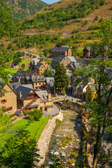 Photograph of a village in the Catalan Pyrenees