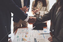 Business Partnership Meeting Concept. Image Businessmans Handshake
