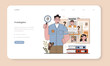 Prosecutor web banner or landing page. Court attorney processing
