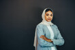 © Jacob Lund - Muslim businesswoman looking at the camera