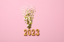 Concept Of Happy New Year 2023, Happy New Year Composition