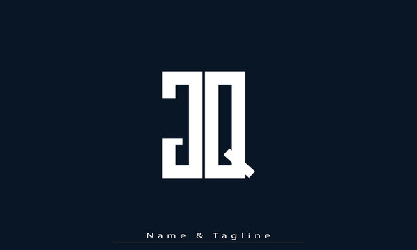 Alphabet letters Initials Monogram logo JQ , QJ