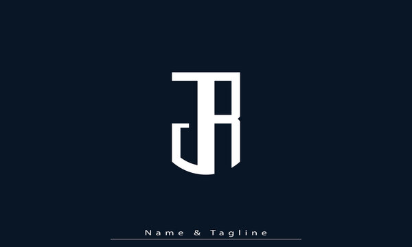 Alphabet letters Initials Monogram logo JR , RJ