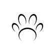 © sljubisa - Animal paw icon flat sign for mobile concept and web design