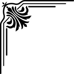 Aufkleber - Victorian royal corner decorative floral elements