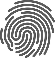 Poster - Fingerprint isolated scan finger print linear icon