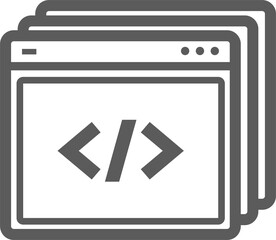 Aufkleber - Template of website pages isolated browser windows