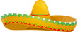© Vector Tradition - Mexican sombrero hat, straw headdress vector icon