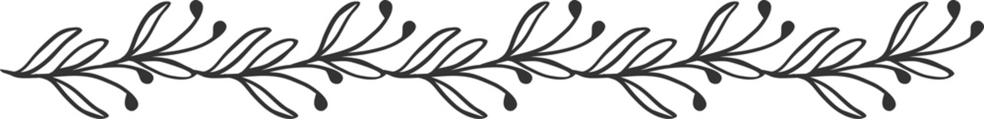 Poster - Line ornament, decoration border, flourish frame