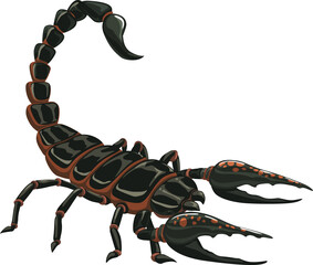 Wall Mural - Scorpion icon, insect pest control extermination