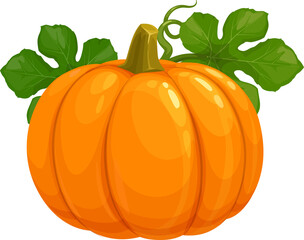 Sticker - Pumpkin isolated vector icon on white background