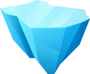 Poster - Ice crystal with flat, slippery surface, iced floe