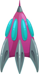 Poster - Cosmic space ship isolated outer-space rocket icon