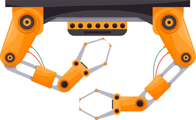 Aufkleber - Automated claw, robotic arms, manufacture robots