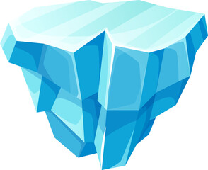Poster - Ice cube crystal isolated cold frozen water block