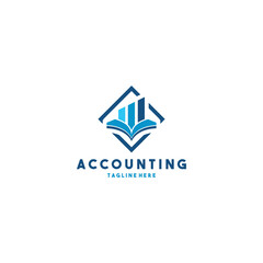 Poster - acounting financial and vector design logo
