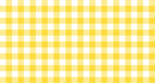 Yellow White Plaid Rustic Seamless Pattern