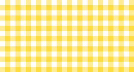 Yellow white plaid rustic seamless pattern
