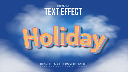 Holiday text effect STYLE