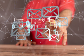 Poster - Mail Communication Connection message to mailing