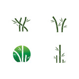 Fototapeta Sypialnia - Bamboo Logo Template vector icon
