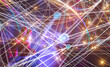 © vegefox.com - Global network. Blockchain. 3D illustration. Neural networks and artificial intelligence. Abstract