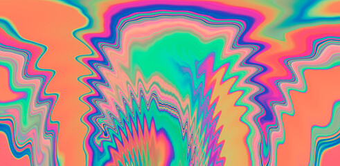 Poster - Abstract background with colorful fluid ink and paint stains. Marbling ebru psychedelic texture.