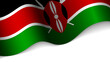EPS10 Vector Patriotic heart with flag of Kenya.