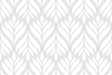 geometric seamless pattern with leaves. abstract floral background. vector illustration.