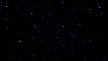 Poster - xmas bokeh lights. glowing particles. abstract background. galaxy space.