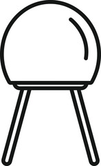 Poster - battery resistor icon outline vector. electric circuit. industry energy
