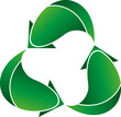 Recycling Pfeile, Recycling und Umwelt Logo, Zeichen